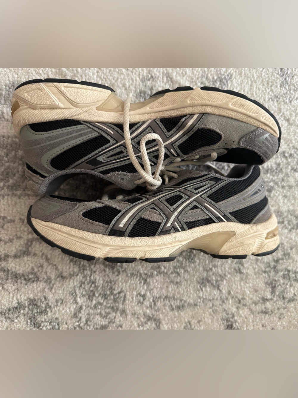 ASICS Gel-1130 Sneakers Women’s Gray/Black Running Shoes Size 7 - Picture 3 of 5